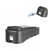 Black matte finish needle tip clipper with stainless steel blade, compact design